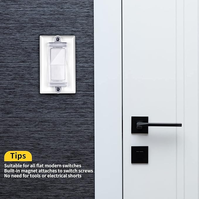 Magnetic Light Switch Guard Cover- PSZEZNZ Light Switch Outlet Covers - Image 6