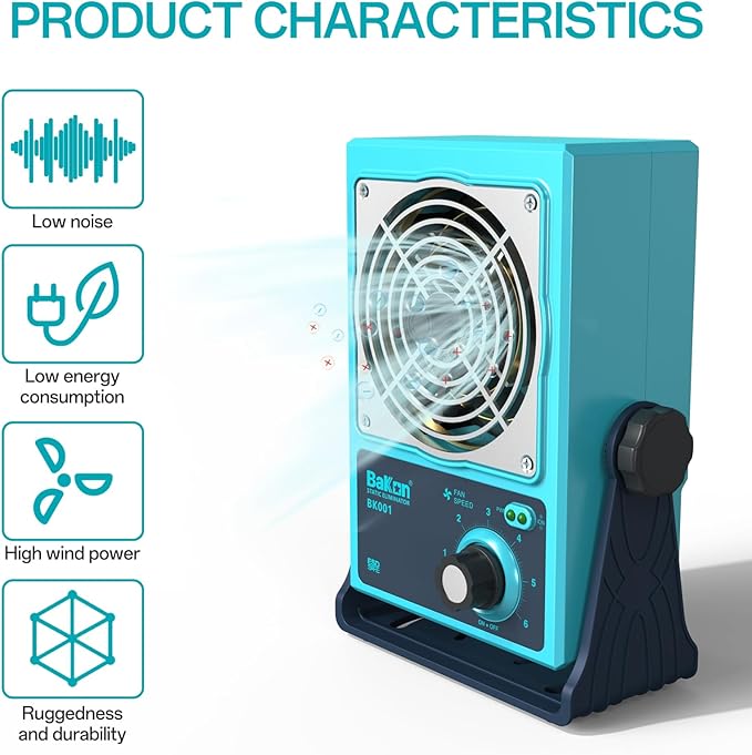 BK001 Ion Blower, Eliminate Static Electricity, Positive and Negative Charge - Image 3