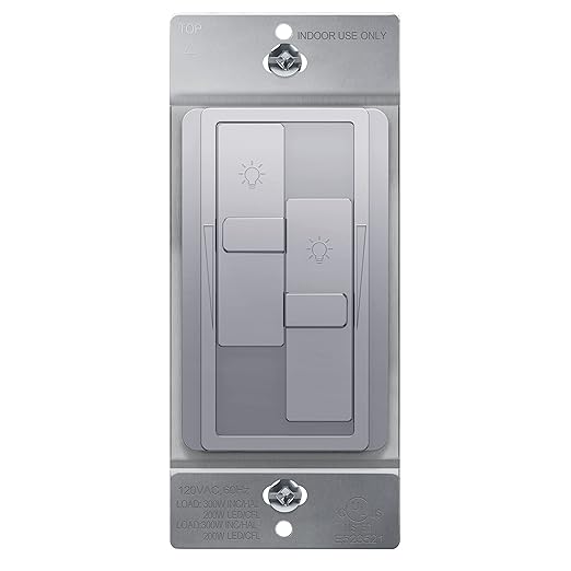 TOPGREENER Elite Series Kalide Dual Load Dimmer Light Switch, Double LED Dimmer by TOPGREENER