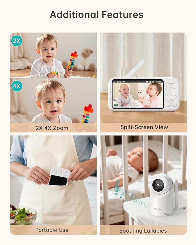 Jartoo 2K 5.5" Video Baby Monitor - Image 6