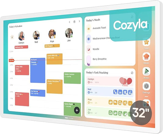 Cozyla Digital Calendar+ 2: 32 inch Wall Planner Touch Screen Chore Chart by Cozyla
