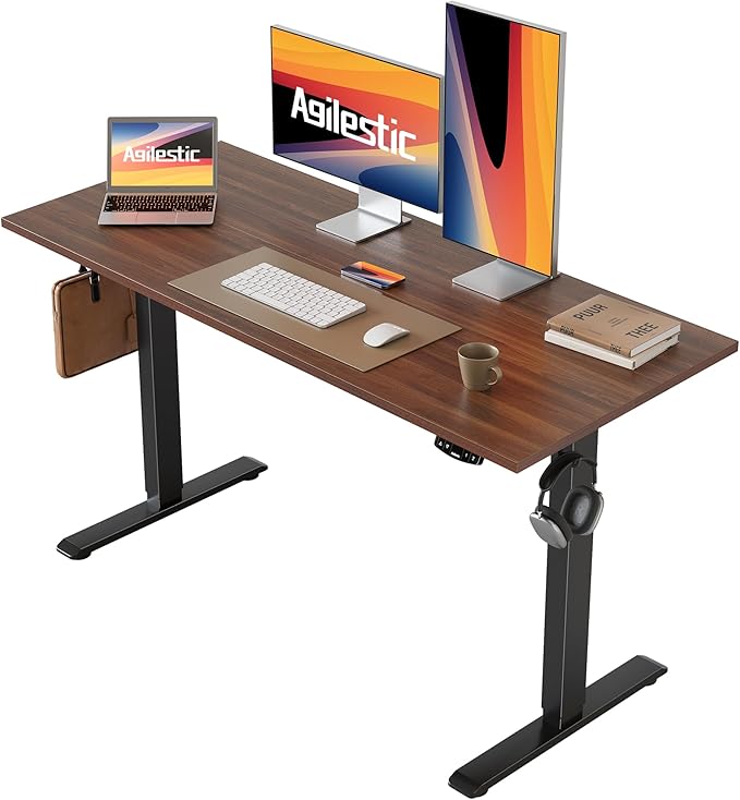Agilestic Electric Standing Desk, 48 x 24 Inches Height Adjustable Desk by Agilestic
