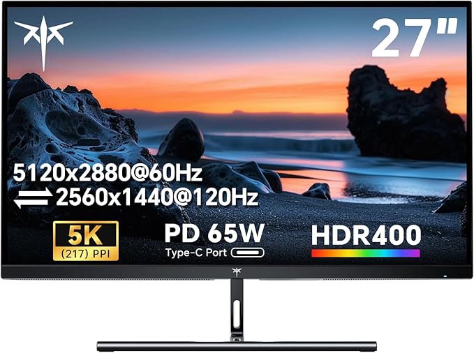 KTC 27 Inch 5K Monitor, 5120 x 2880 5K2K Monitor by KTC