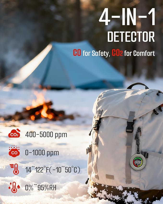 GasDoc DS-100PRO Portable CO & CO2 Detector - Image 2