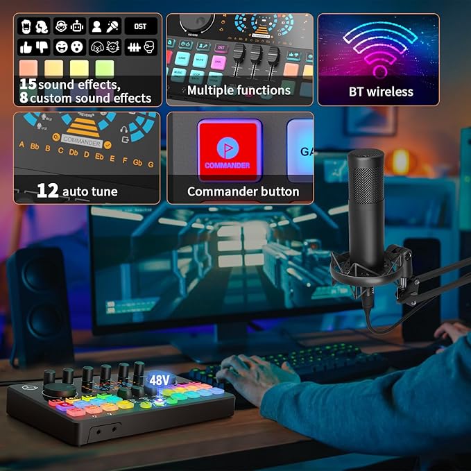 Podcast Equipment Bundle for 2, Audio Interface - Image 6