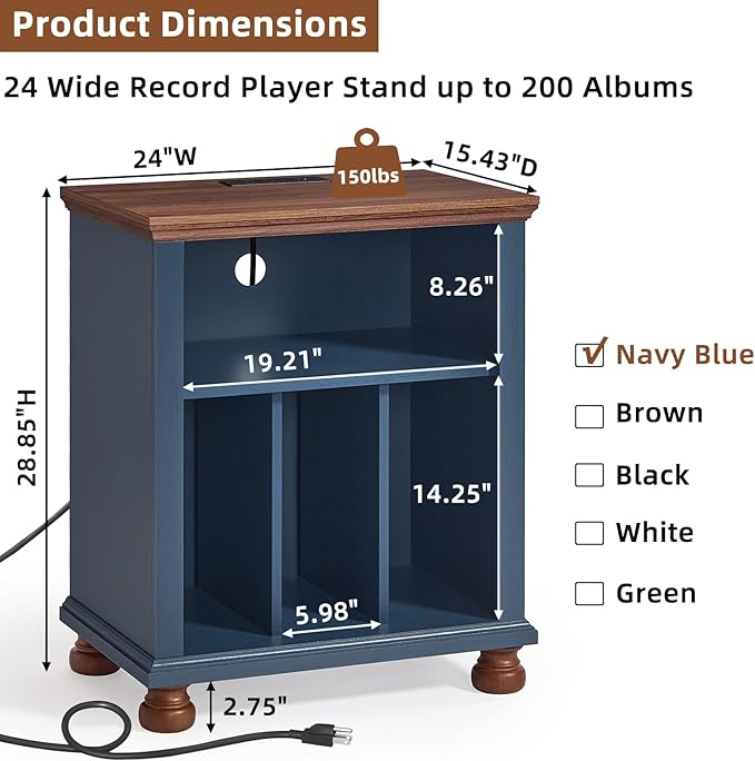 Joaxswe Record Player Stand - Image 3