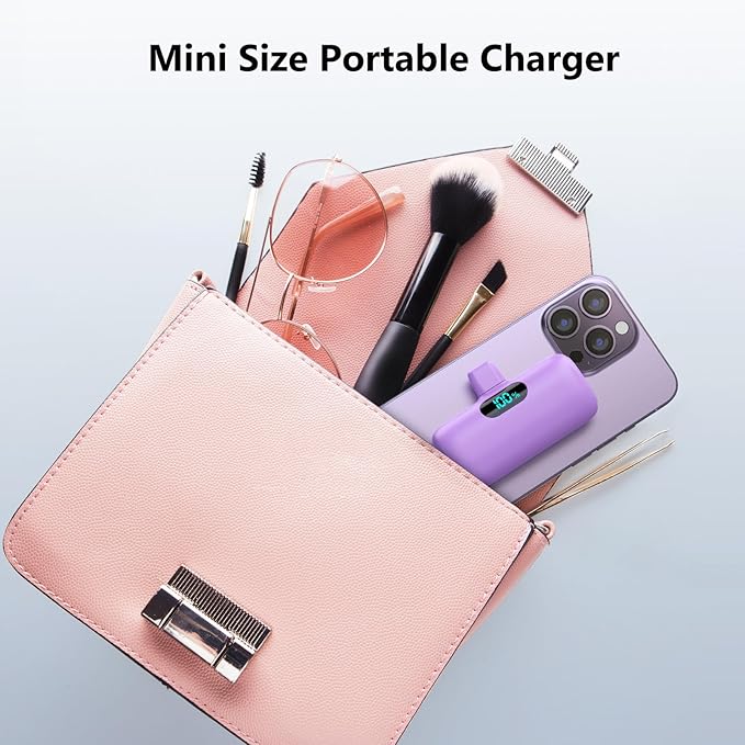 Mini Portable Charger USB C Power Bank, Upgraded 5000mAh PD Fast Charging - Image 4