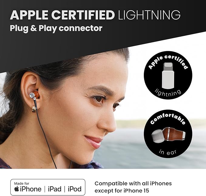 Symphonized iPhone Earphones Wired Deep Bass Sound, 3D Sound, Microphone Volume - Image 4