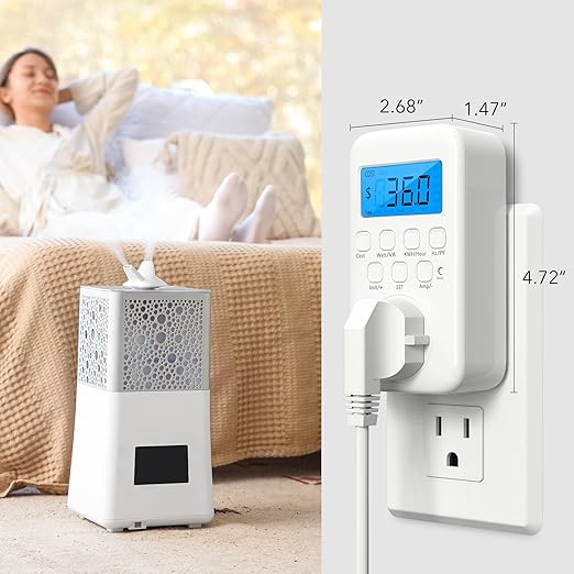 HBN Watt Meter Plug with Backlight, Plug-in Socket Power Meter Electricity - Image 7