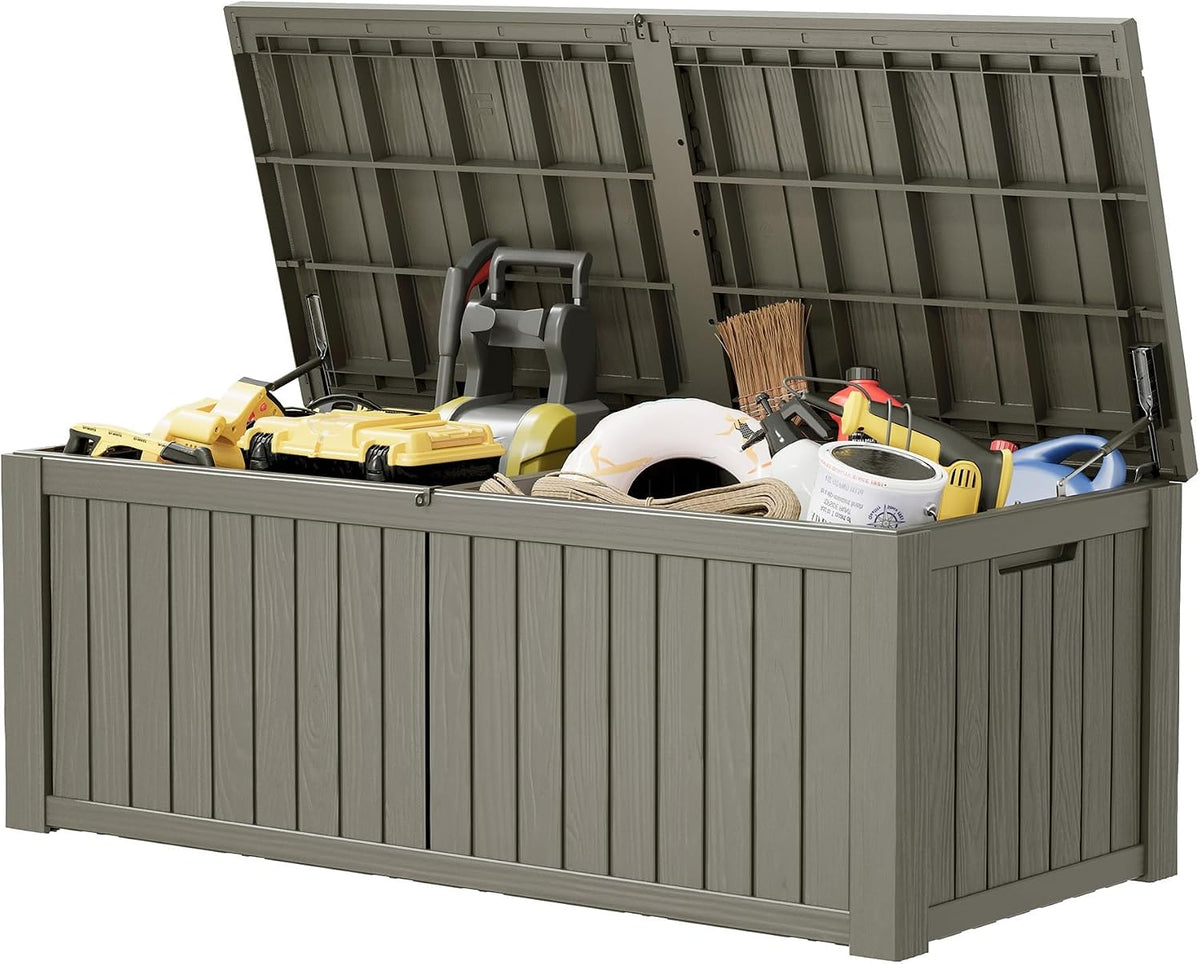 outdoor storage box, resin deck box indoor and, main product view