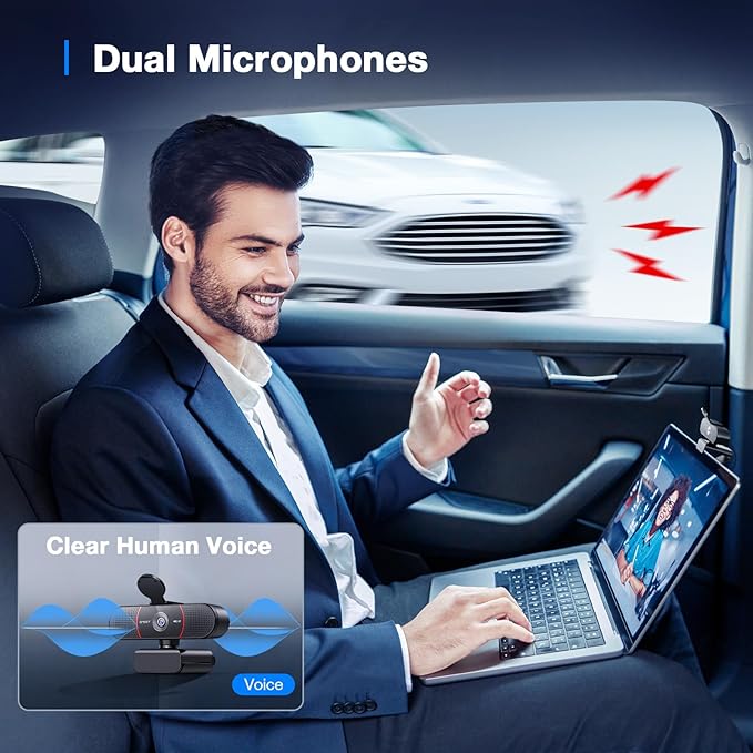 EMEET C960 4K Webcam for PC, 4K UHD Sony Sensor, PDAF Auto Focus, Dual AI - Image 4