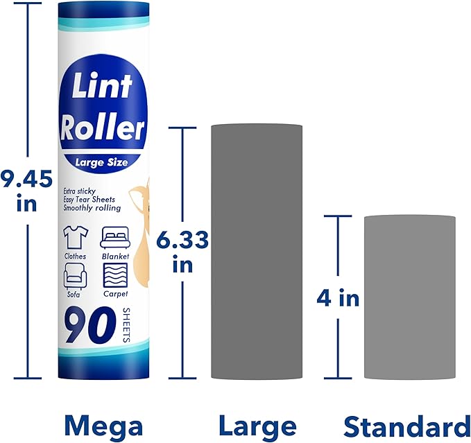 360 Sheets Sticky Lint Rollers Refills - Image 2