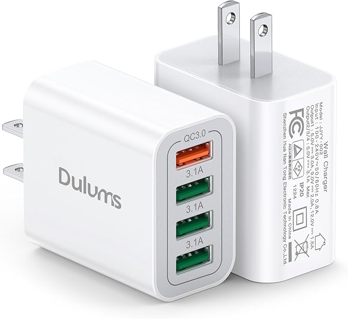40W USB Wall Charger Block by Dulums