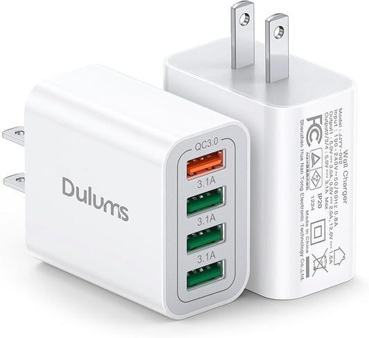 40W USB Wall Charger Block by Dulums