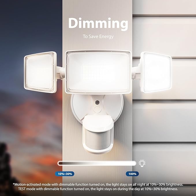 Onforu 100W LED Motion Sensor Outdoor Lights, Dusk to Dawn Flood Light Outdoor - Image 5