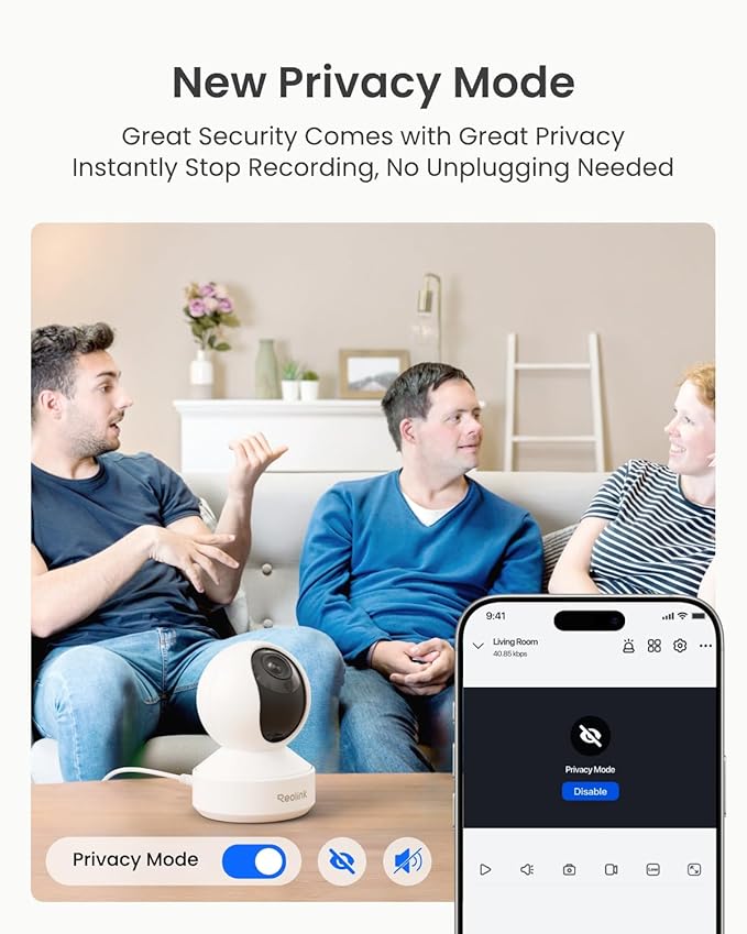 REOLINK Smart 4K UHD Pan & Tilt Dual-Band Wi-Fi 6 Indoor Security Camera - Image 8
