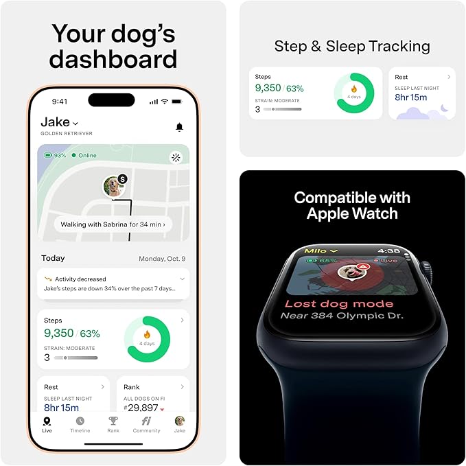Fi Mini GPS Tracker for Dogs — 12-Month Membership Included — Smart Pet - Image 3