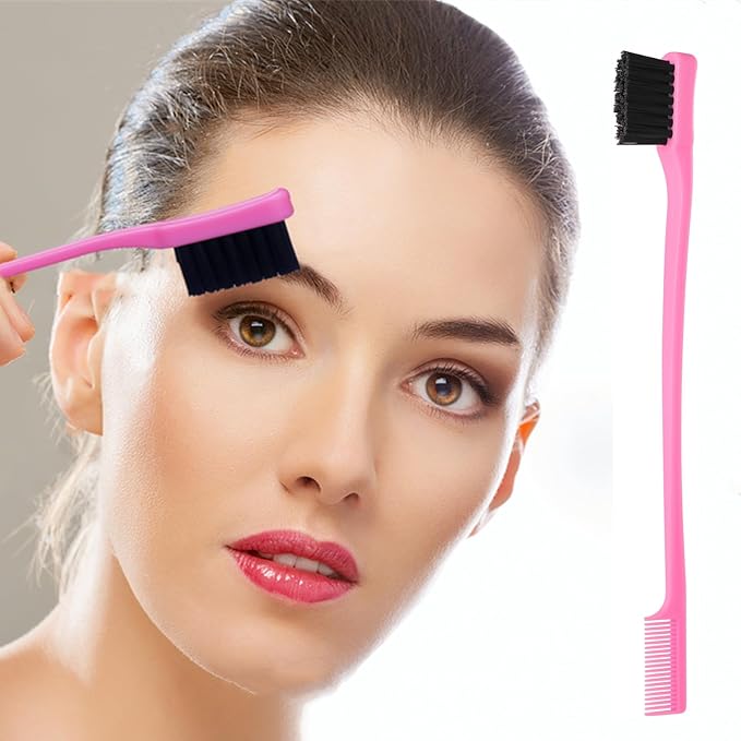 5Pcs Slick Back Brush Set with Topsy Tail Tool, Teasing Bristle, Rat Comb - Image 3