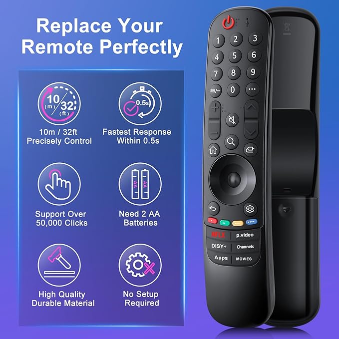 Magic-Remote Replacement for LG-Smart-TV-Remote-Control, Universal for LG Smart - Image 8