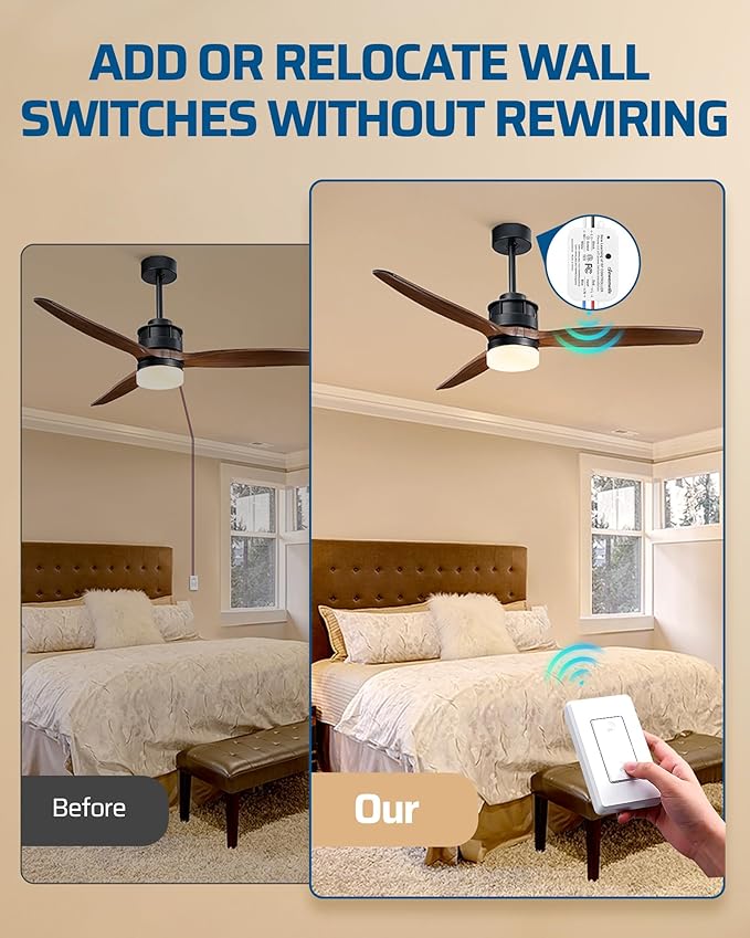 DEWENWILS Wireless Light Switch and Receiver Kit, No in-Wall Wiring Required - Image 3