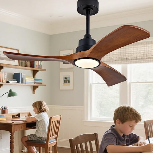 Gaizw 42 inch Ceiling Fan with Light and Remote Control, 3 Blades Ceiling Fans by Unknown