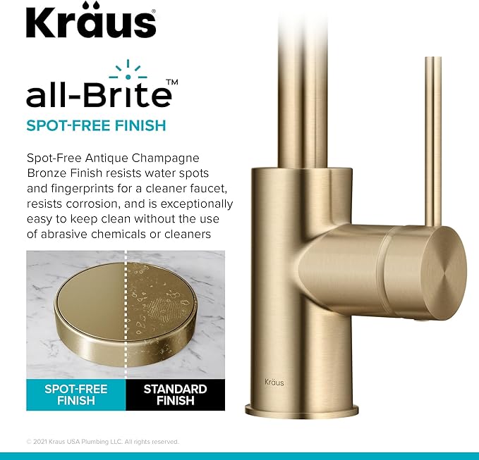 KRAUS Oletto Single Handle Kitchen Bar Faucet - Image 7