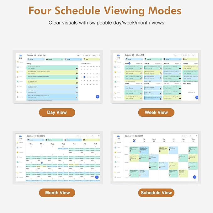 27" Smart Digital Calendar for-Family-Business-Schedules - Image 13