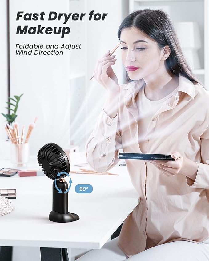 coldSky Portable Handheld Fan, 4000mAh Battery Operated 3 in 1 Multifunction - Image 6