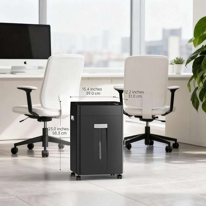 24-Sheet Cross Cut P-4 Security Paper Shredder - Image 9