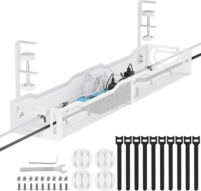 Mzmaxy Cable Management, Metal Cord Organizer by Unknown