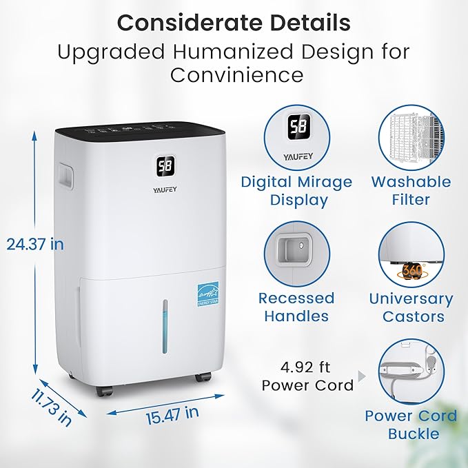 Yaufey 150 Pints Energy Star Dehumidifier - Image 7