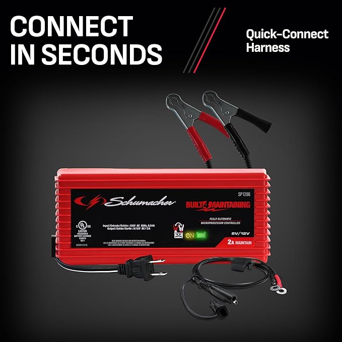 Schumacher Electric 2A Car Battery Charger and Maintainer, 3-in-1 Solution - Image 5