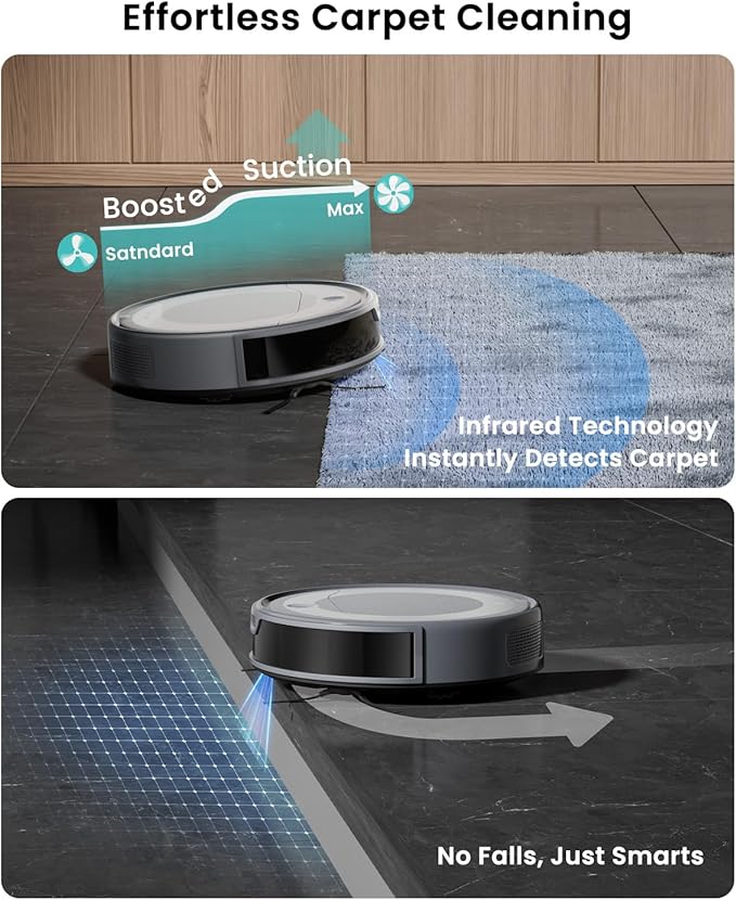 Lefant M310 Ultra Robot Vacuum and Mop, 6000Pa Suction-Slim Robotic Cleaner - Image 6