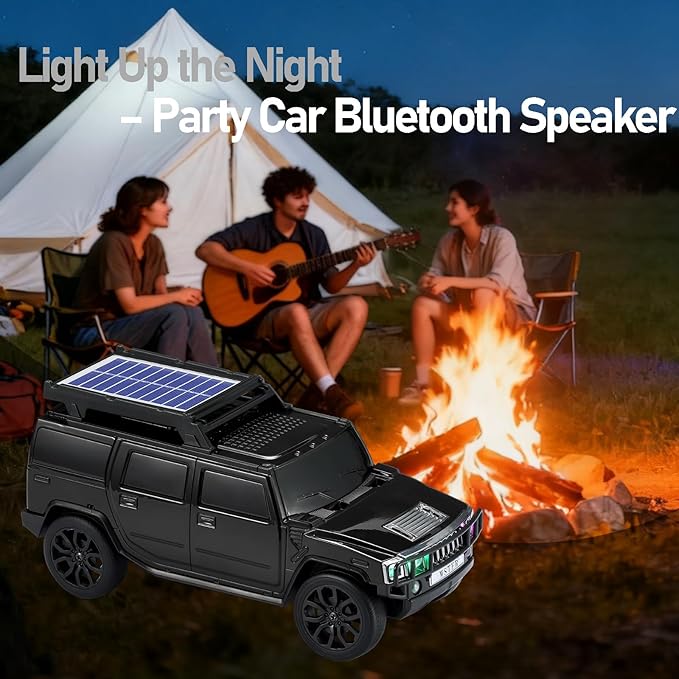 WSTER Solar Off-Road Car Bluetooth Speaker – HD Stereo Sound - Image 6
