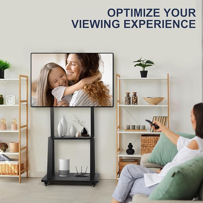 Maiproo Rolling TV Stand with Wheels - Image 2
