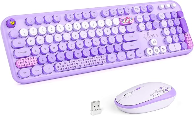 MOFII Wireless Keyboard and Mouse Combo, Full Size 2.4G Plug and Play by MOFII
