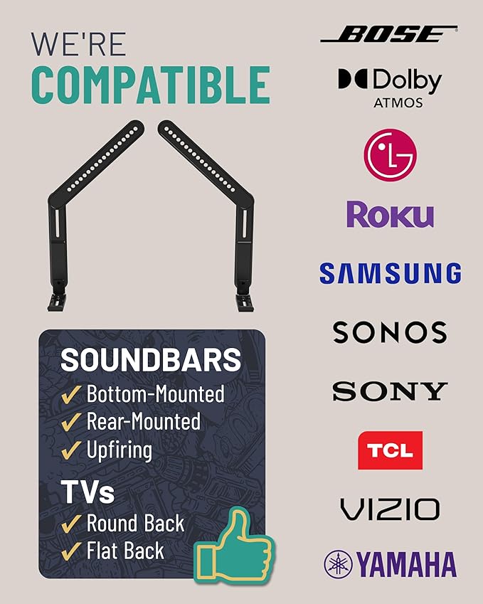 ECHOGEAR Sound Bar Mounting Bracket - Image 6