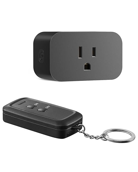 DEWENWILS Indoor Remote Control Outlet, Wireless Remote Light Switch, No by DEWENWILS