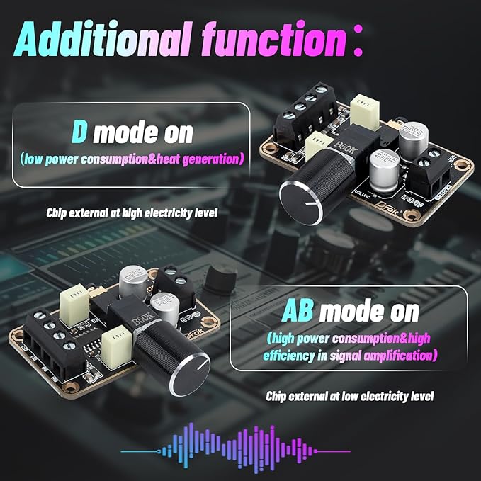 DROK 5W+5W Mini Amplifier Board 2pcs PAM8406 Audio Amplifier Board DC 5V - Image 7
