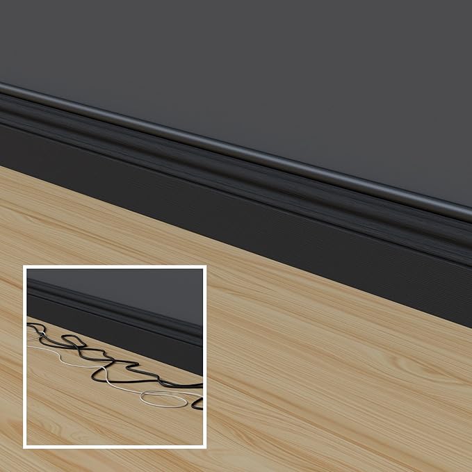 D-Line Half Round Cord Hider, Patented Cable Cover, Hide TV Wall Mount Wires - Image 5