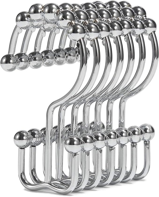 Shower Curtain Hooks, Goowin Shower Curtain Rings, Stainless Steel Shower by Goowin