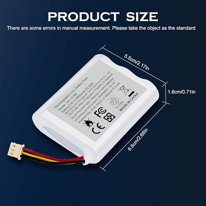 9000mAh Battery 300-10186 Replacement - Image 3