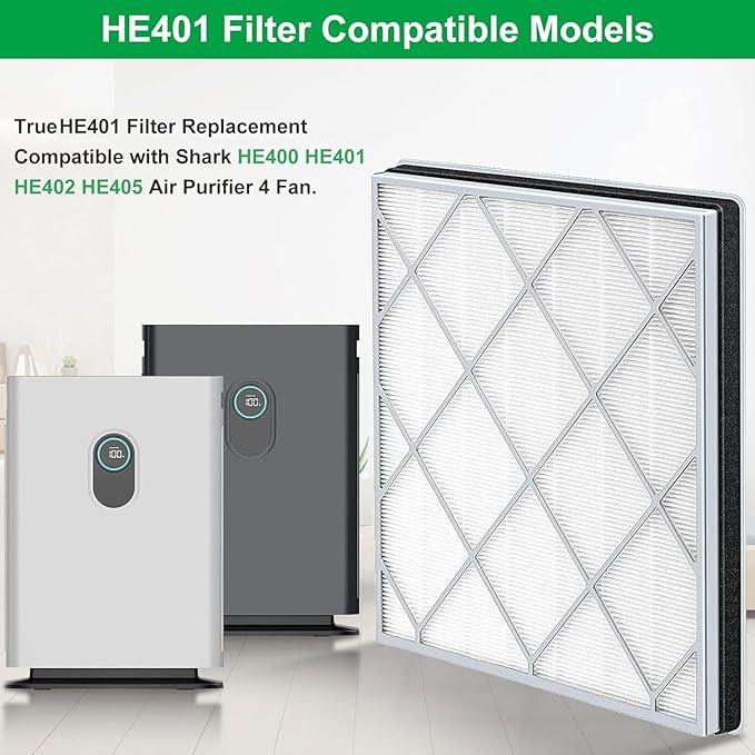 HE401 Filter Replace for Shark Air Purifier 4 Replacement Filter Compatible - Image 2