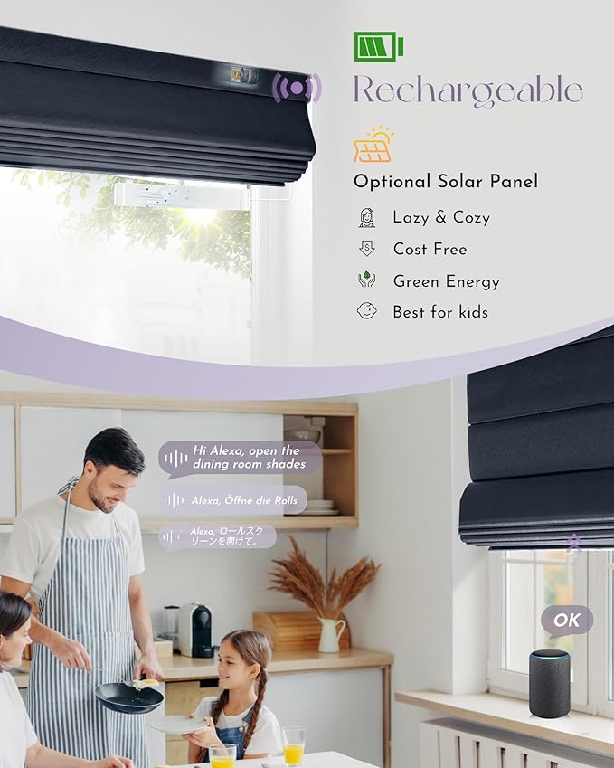 Graywind Smart Roman Shades Compatible - Image 3