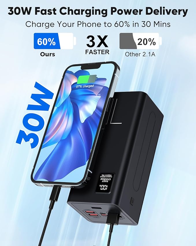 Portable Charger 70000mAh Power Bank Fast Charging, External Battery Pack High - Image 3