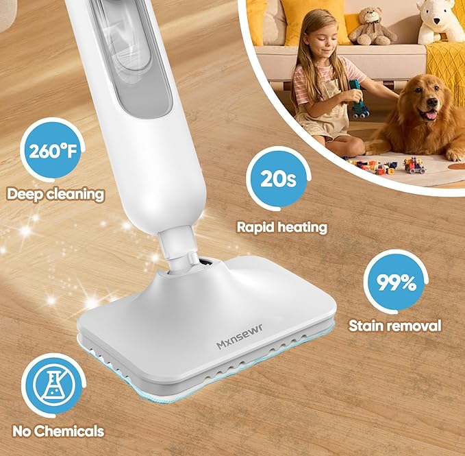 Mxnsewr Steam Mop All-in-one Multi-Functional Powerful Steam Cleaner, Handheld - Image 3