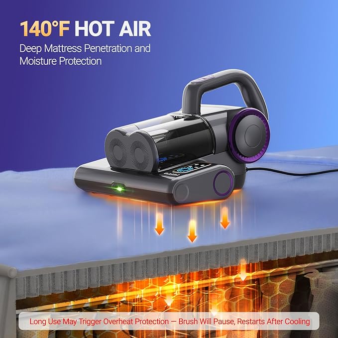 FEPPO Mattress Vacuum Cleaner, 16Kpa Bed Vacuum Cleaner - Image 4