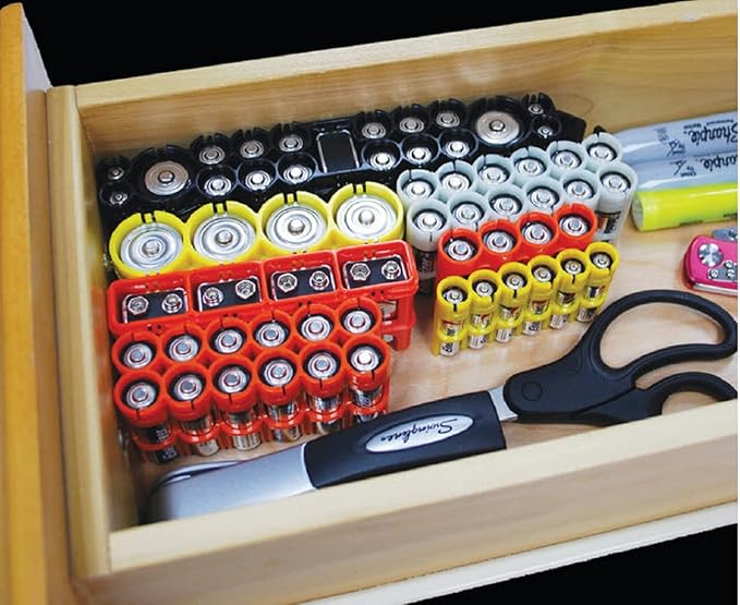 AA Battery Storage Caddy by Storacell, Holds 4 Batteries - Image 3