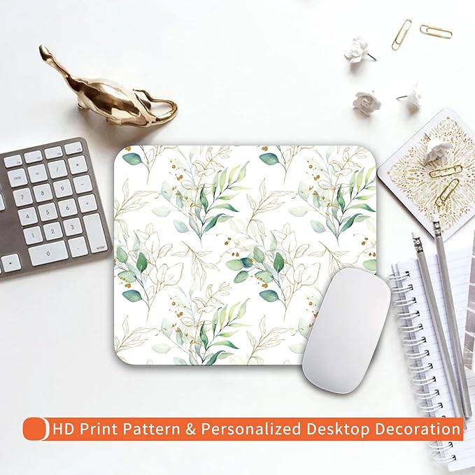 Armanza Square Mouse Pad Pretty Leaves, Personalized Premium-Textured Custom - Image 6