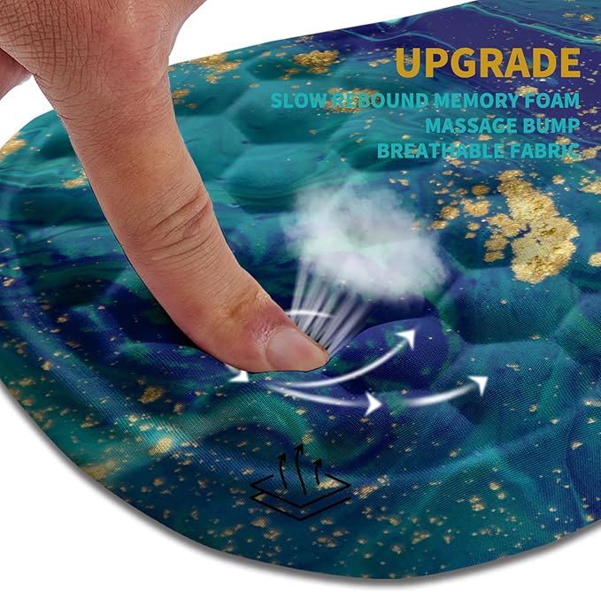 Hokafenle Ergonomic Mouse Pad Wrist Support, Wrist Rest Mousepad - Image 2